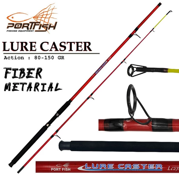 Portfish Lure Caster 240 cm 80-150g Atarlı Fiber Olta Kamışı ürün görseli 1