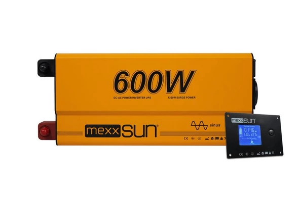 Mexxsun 12V 600W Tam Sinüs UPS (Remote Ekran) İnverter ürün görseli 1