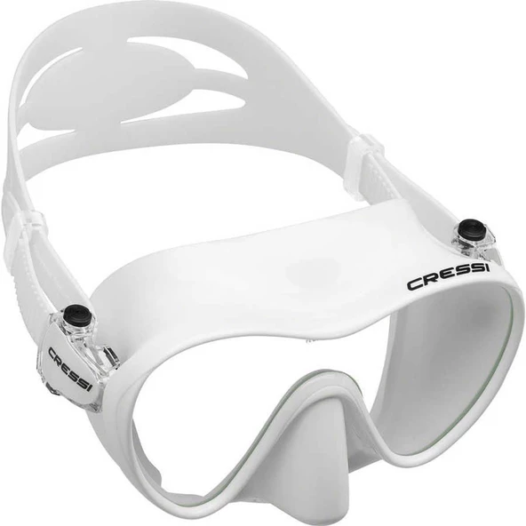 Cressi F1 Frameless Yetişkin Dalış Maskesi Beyaz ürün görseli 1