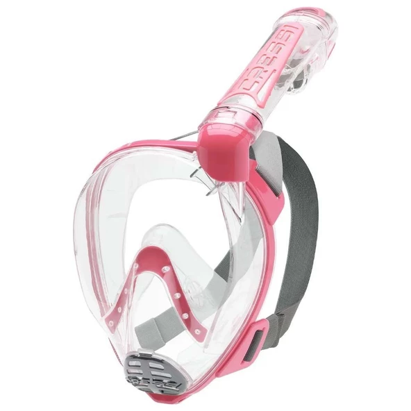 Cressi Duke S-M Beden Tam Yüz Maske Şeffaf-Pembe ürün görseli 1