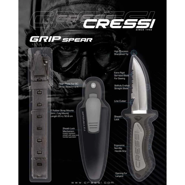 Cressi Grip Dalış Bıçağı - Resim 2