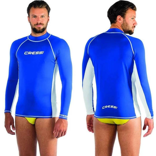 Cressi Man Uzun Kollu Mavi-Beyaz Rash Guard 2XLarge ürün görseli 1