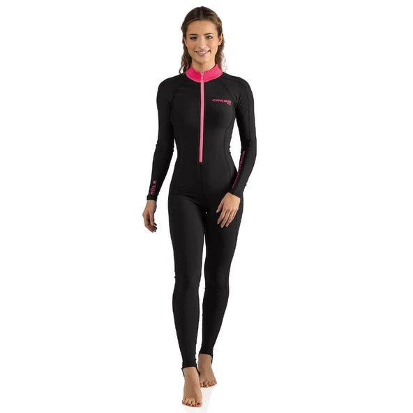 Cressi Skin Lady 1 mm Siyah-Pembe Tek Parça Dalış Elbisesi Medium ürün görseli 1