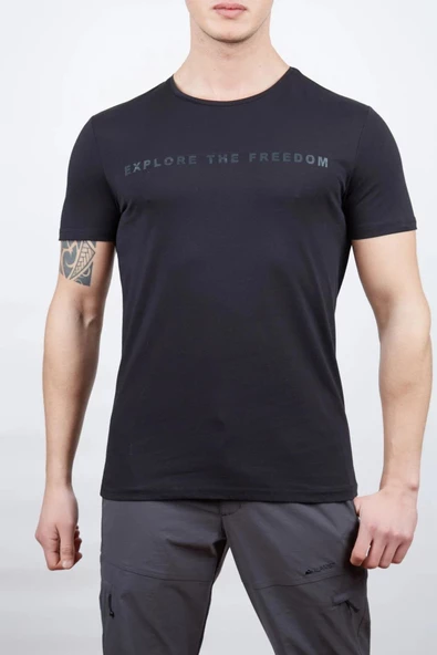 Alpinist Vassi Erkek T-Shirt Beden L Siyah ürün görseli 1