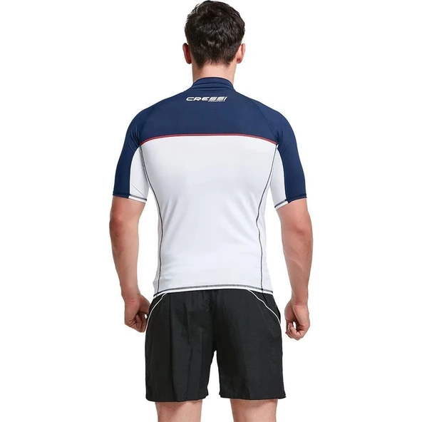 Cressi Shield Man Mavi-Beyaz Rash Guard Medium - Resim 5