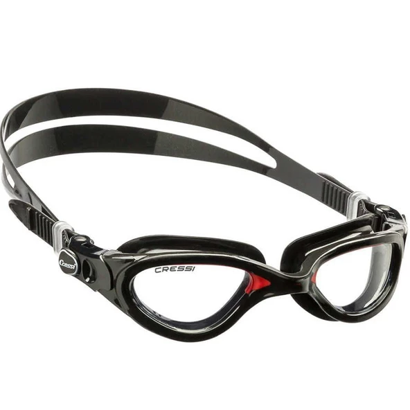 Cressi Flash Yetişkin Deniz Gözlüğü CLEAR-BLACK-BLACK RED ürün görseli 1