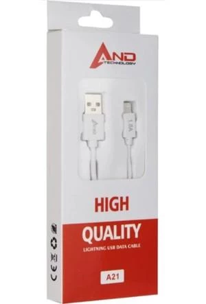 And A21 Iphone USB Data Kablo (100cmx1.8a) ürün görseli 1