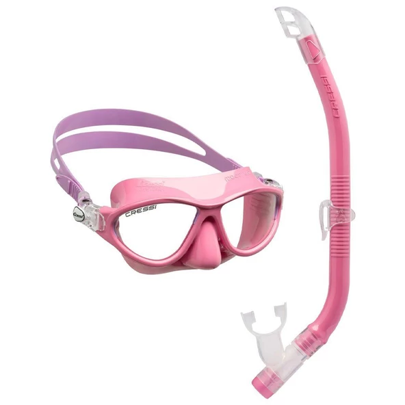 Cressi Moon-Top Çocuk Maske Şnorkel Seti Pembe ürün görseli 1