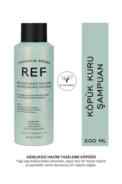 REF Weıghtless Volume Refreshıng Mousse 200 Ml ürün görseli 1