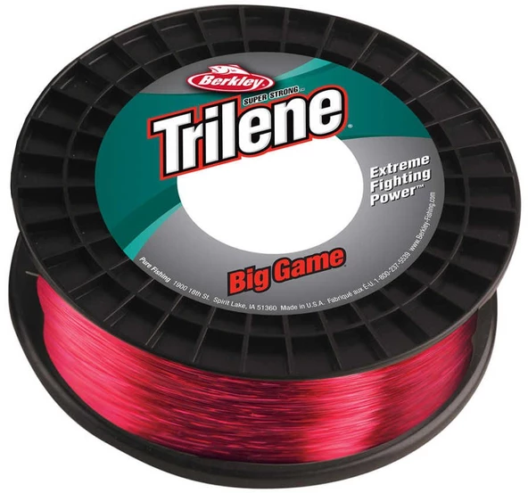 Berkley Trilene Big Game 0.56 mm 600m Kırmızı Misina 20kg Çeker ürün görseli 1