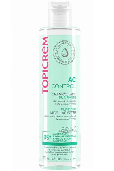 TOPICREM AC Control Purifying Micellar Water 200 ml ürün görseli 1