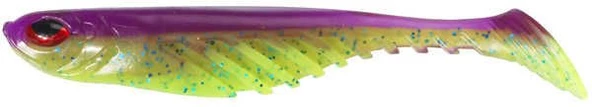 Berkley Powerbait Ripple Shad Purple Chartreuse 7 cm Sahte Silikon Balık 25 Adet ürün görseli 1