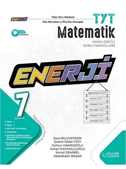 PALME YKS TYT ENERJİ MATEMATİK KONU ÖZETLİ SORU FASİKÜLLERİ *YENİ* ürün görseli 1