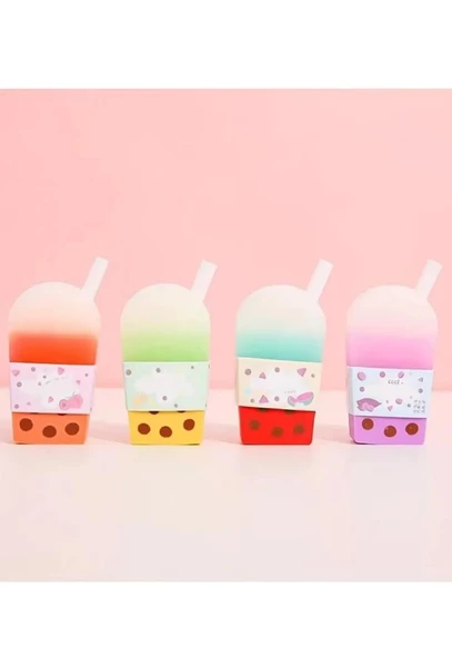 Bubble Tea Renkli Silgi - 1 Adet - Resim 2