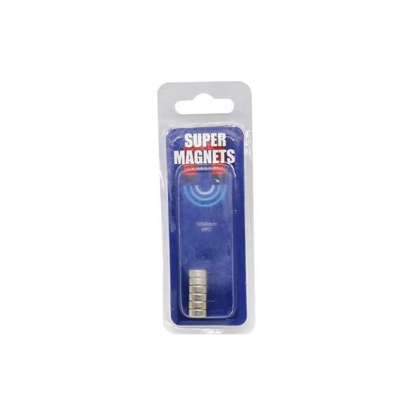 Super Magnets Mıknatıs 10x4mm 6lı Paket ürün görseli 1