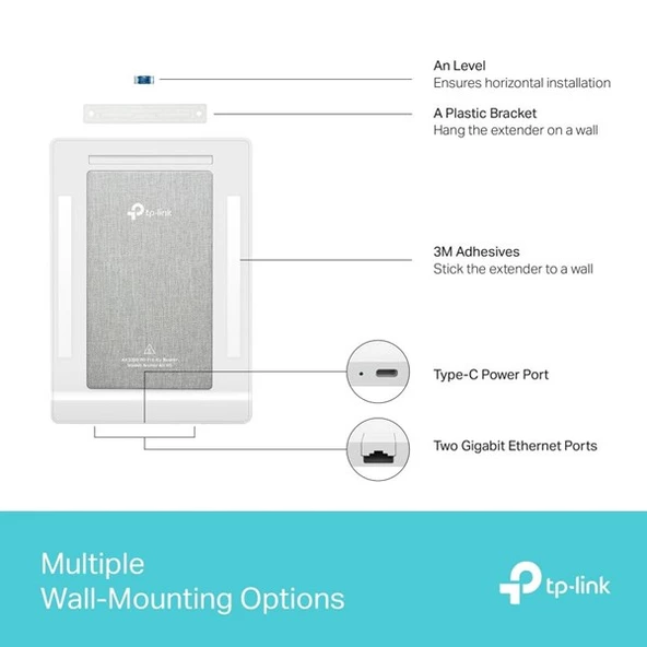 TP-LINK ARCHER AIR R5 AX3000 DUVAR TIPI ACCESS POINT - Resim 5