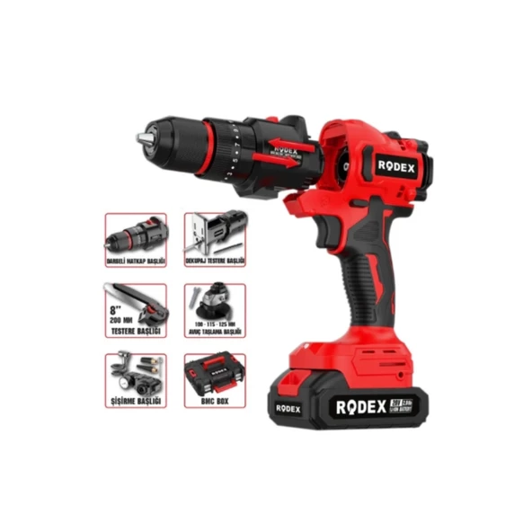 Rodex Çok Amaçlı 20V 5 Başlıklı Testere ürün görseli 1