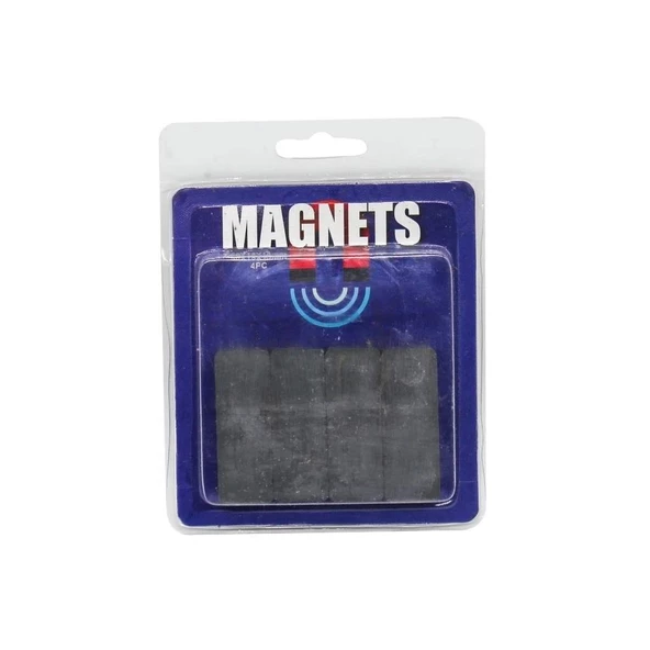Super Magnets Mıknatıs 50x18x10mm 4lü Paket ürün görseli 1