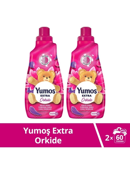 Yumoş Extra Orkide Konsantre Çamaşır Yumuşatıcı 1440 ml 60 Yıkama X2 ürün görseli 1