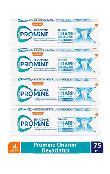 Sensodyne Promine Onarım Beyazlatıcı 75ml Diş Macunu x 4 ADET ürün görseli 1