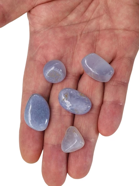 Doğal Kalsedon Tamburlu Küçük Parçalar 25 Gram - 333-2 ürün görseli 1