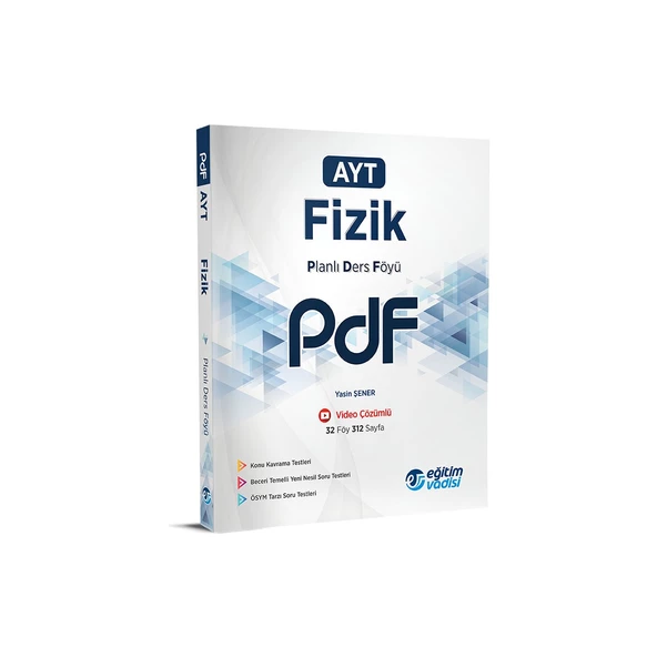 Eğitim Vadisi Yayınları AYT 2023 Fizik PDF Planlı Ders Föyü ürün görseli 1