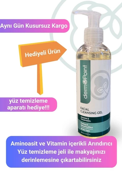 dermoPoint Yüz Temizleme Jeli 200 ml Aminoasit Ve Vitamin Içerikli Arındırıcı Ve Canlandırıcı ürün görseli 1