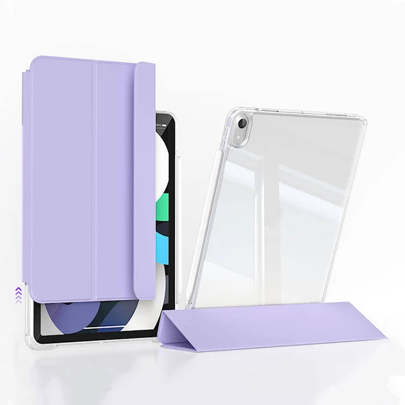 Apple iPad Air 11 2024 Kılıf Magnetik Ayrılabilen Airbagli Zore Sliding Tablet Kılıfı ürün görseli 1
