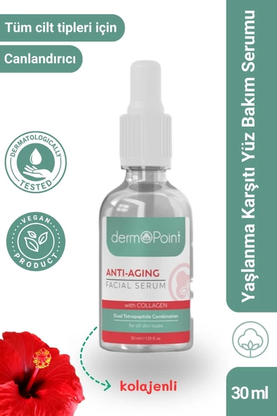 dermoPoint Kolajen + Peptit Kırışıklık Karşıtı Anti-Aging Etkili Cilt Serumu 30 ml ürün görseli 1
