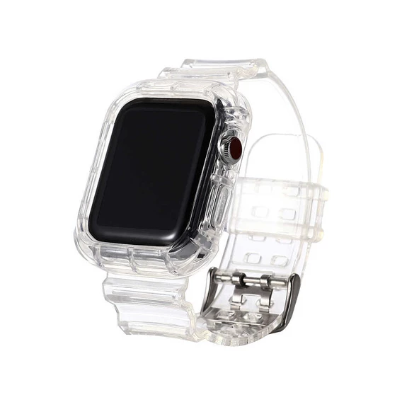 Apple Watch 44mm KRD-27 Silikon Kordon - Resim 2