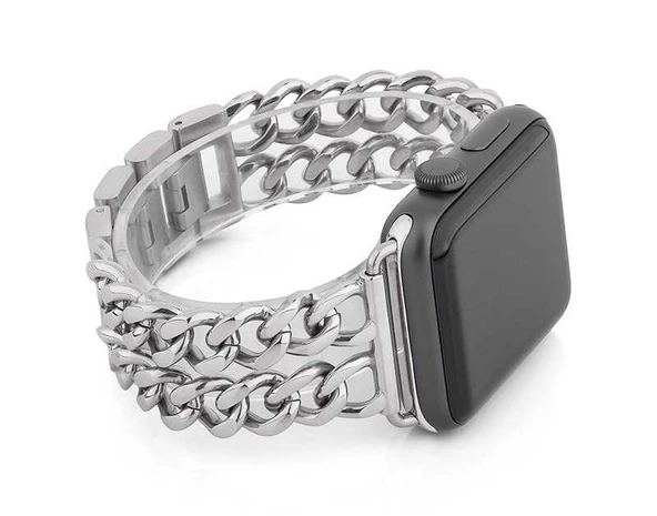 Apple Watch 38mm Cowboy Metal Kordon - Resim 10