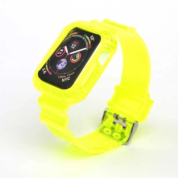 Apple Watch 38mm KRD-27 Silikon Kordon - Resim 12