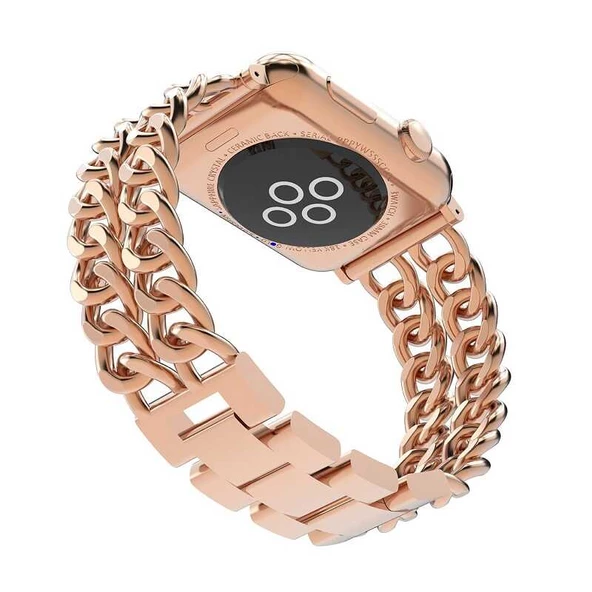 Apple Watch 38mm Cowboy Metal Kordon - Resim 3