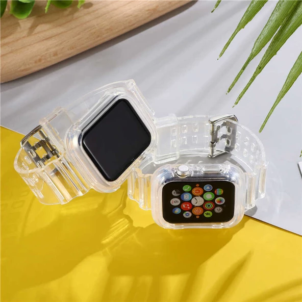 Apple Watch 44mm KRD-27 Silikon Kordon - Resim 10