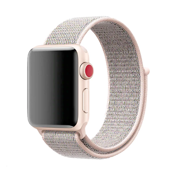 Apple Watch 42mm KRD-03 Hasır Kordon - Resim 10