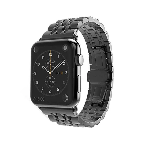 Apple Watch 38mm KRD-14 Metal Kordon - Resim 9