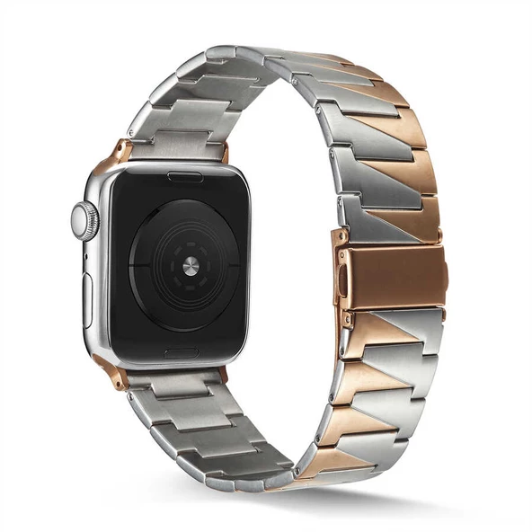 Apple Watch 44mm KRD-48 Metal Kordon - Resim 11