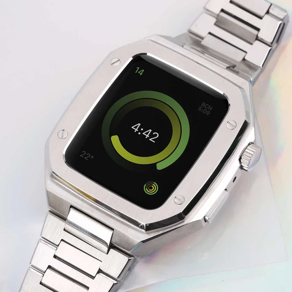Apple Watch 44mm  KRD-64 Metal Kordon - Resim 9