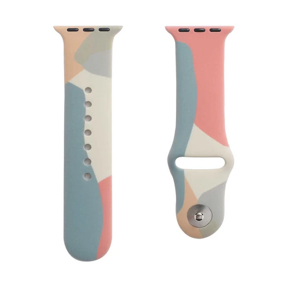 Apple Watch 38mm KRD-62 Silikon Kordon - Resim 8