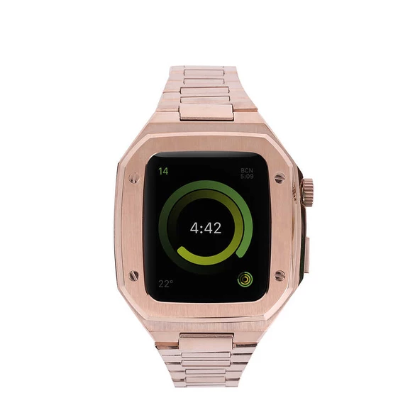 Apple Watch 7 45mm  KRD-64 Metal Kordon - Resim 4