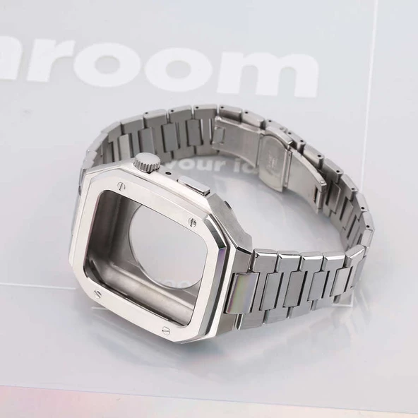 Apple Watch 44mm  KRD-64 Metal Kordon - Resim 8