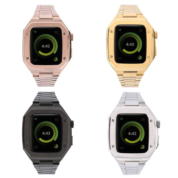 Apple Watch 44mm  KRD-64 Metal Kordon - Resim 10