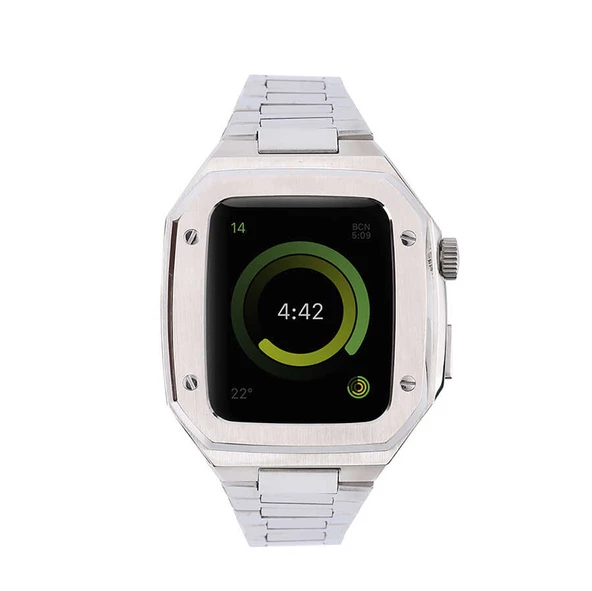 Apple Watch 7 45mm  KRD-64 Metal Kordon - Resim 3