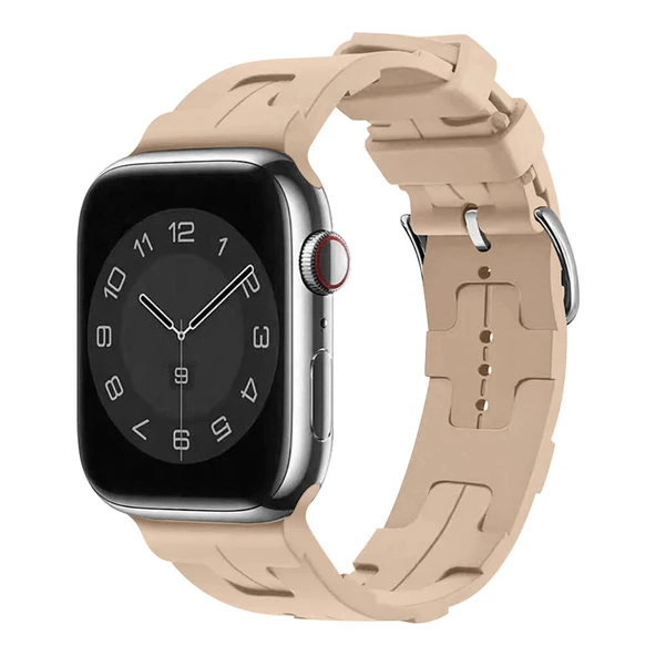 Apple Watch 7 41mm KRD-92 Silikon Kordon - Resim 3