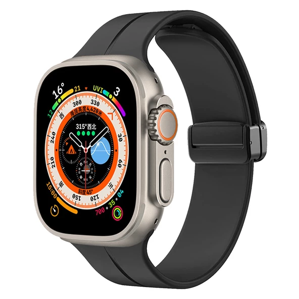 Apple Watch 7 45mm  KRD-84 Silikon Kordon ürün görseli 1