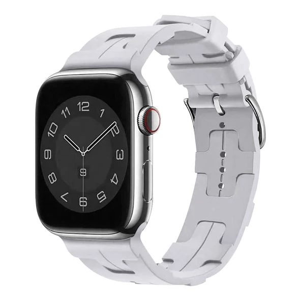 Apple Watch 7 41mm KRD-92 Silikon Kordon - Resim 6