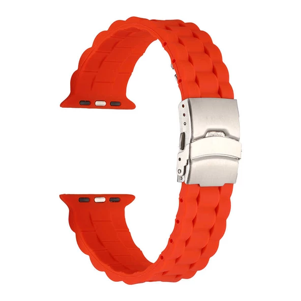 Apple Watch 44mm KRD-72 Silikon Kordon - Resim 9