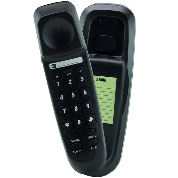 SNT DEMİR KABLOLU DUVAR TİPİ SİYAH TELEFON ürün görseli 1