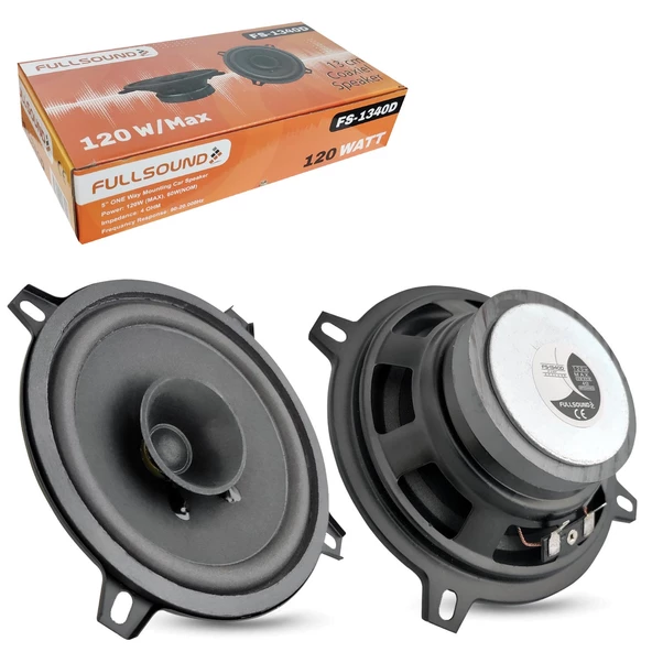 FULLSOUND FS-1340D Oto Hoparlör 13cm 120 Watt 2 Adet ürün görseli 1