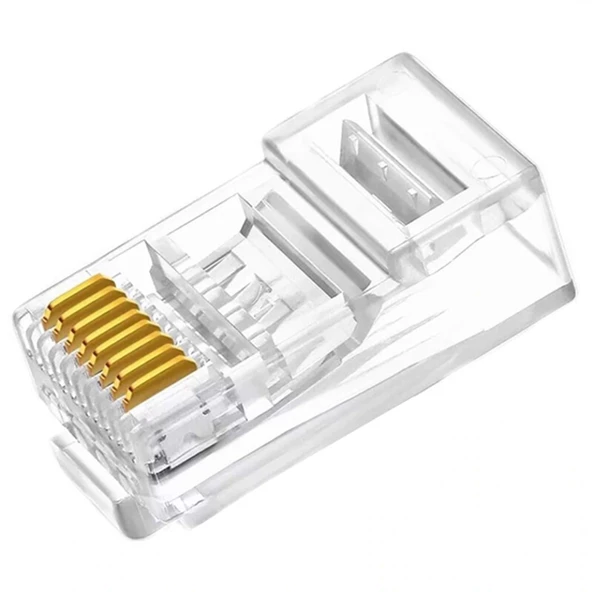GABBLE GAB-RJ456 CAT6 RJ45 KONNEKTÖR 100LÜ DELİKSİZ (AVD-13) ürün görseli 1